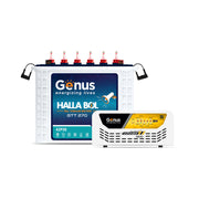 Genus Inverter with Battery Combo (Inverter: Winner 1200 / Pure Sine Wave / 900VA / 12V / 3 Year Warranty || Battery: GTT270 / TT Battery / 230 Ah / 72M Warranty) Best for Home, Office & Shops