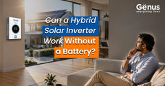 Can a hybrid solar inverter work without battery?