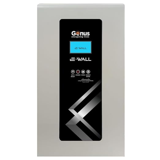 Genus EWall Pure Sine Wave 1000VA Inverter with Integrated 1024Wh Lithium-Ion Battery Wall Mountable for Home Office & Shops