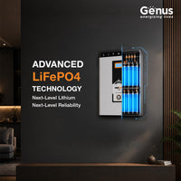 Genus MaxiLife V2 51.2V 100Ah Li-ion 5Y Warranty Inverter Battery for Home