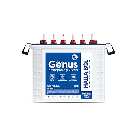 GOT160X 130 Ah Hi-Tech Tall Tubular Inverter Battery with 48 Months Long Warranty for Home & Office