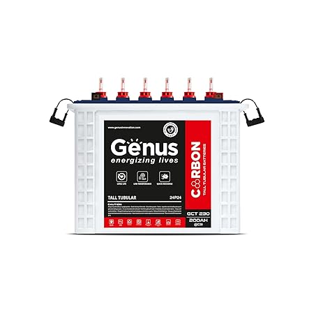 GCT230 200 Ah Hi-Tech Tall Tubular Inverter Battery with 48 Months Long Warranty for Home & Office