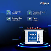 GOT160X 130 Ah Hi-Tech Tall Tubular Inverter Battery with 48 Months Long Warranty for Home & Office