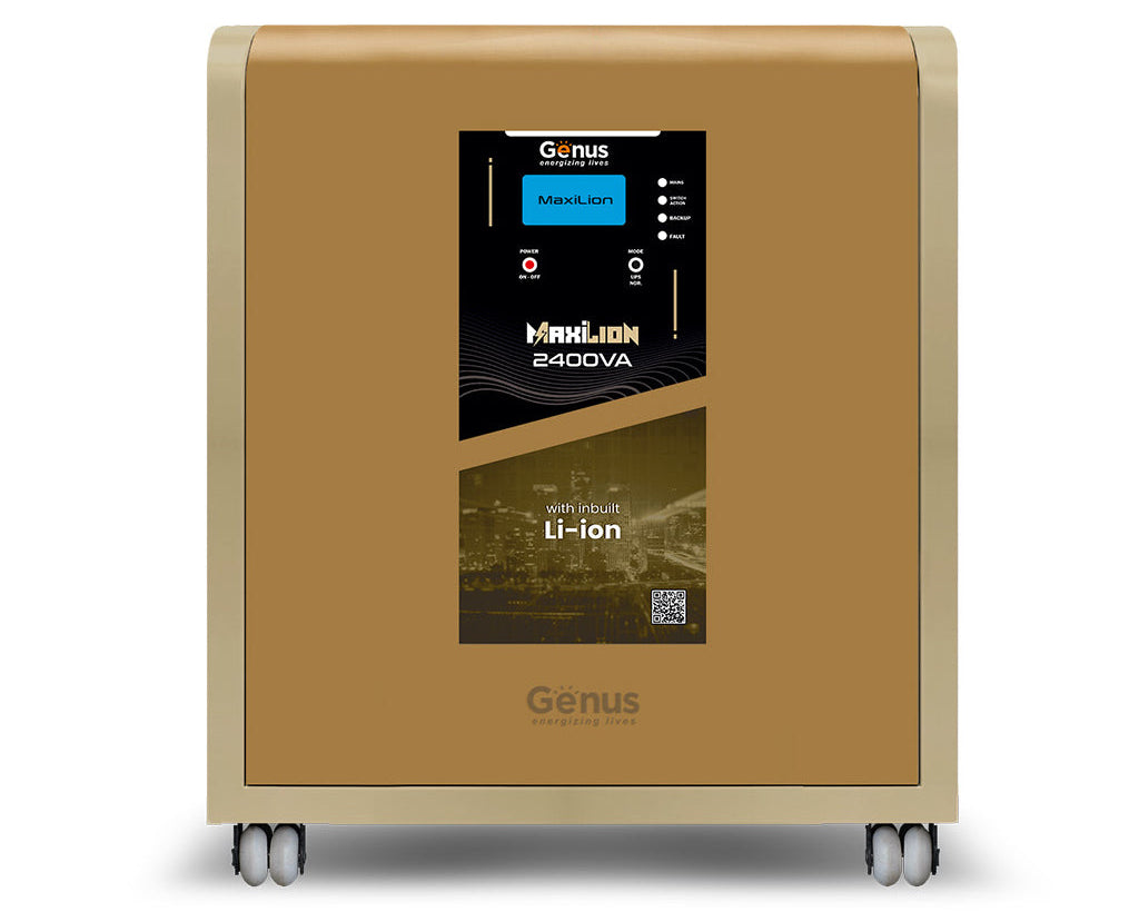 Compact li-ion battery inverter-Genus MaxiLion 2400VA for home – Genus ...