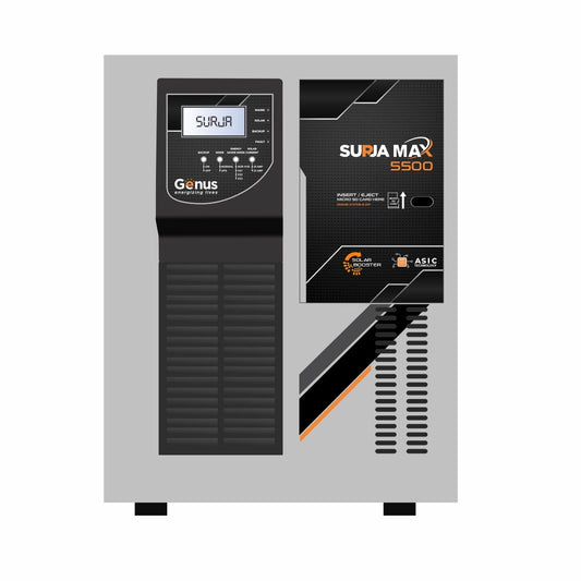Genus Surja Max 5500 70AMP 48V Solar Inverter UPS with Solar Booster for Home and Office