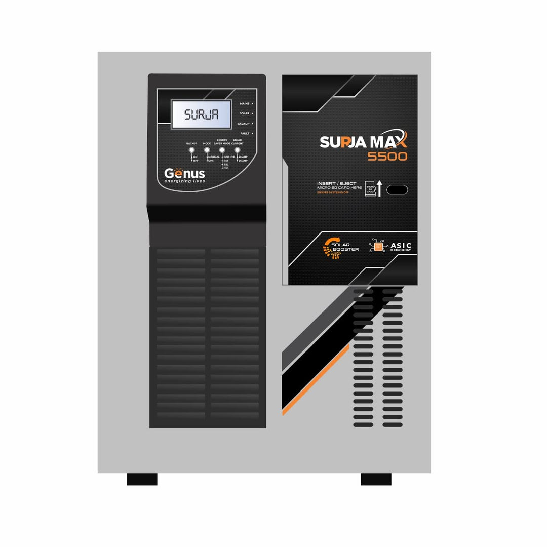 Buy Genus Surja Max 5500: 4.5 kVA 48V Solar Inverter UPS – Genus Innovation
