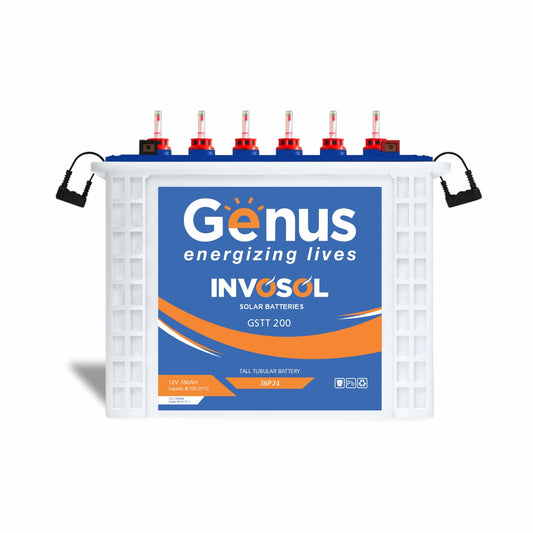 Genus Invosol GSTT200 180 Ah Solar Tall Tubular Battery