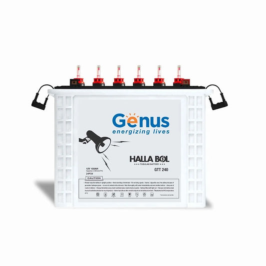 Genus Hallabol GTT240 150 AH Tall Tubular Battery